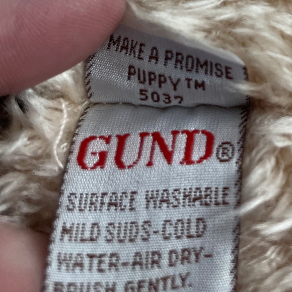 Gund Avon Exclusive Make a Promise Puppy Plush Shaggy Dog Tan 17" Stuffed Animal - Picture 8 of 12